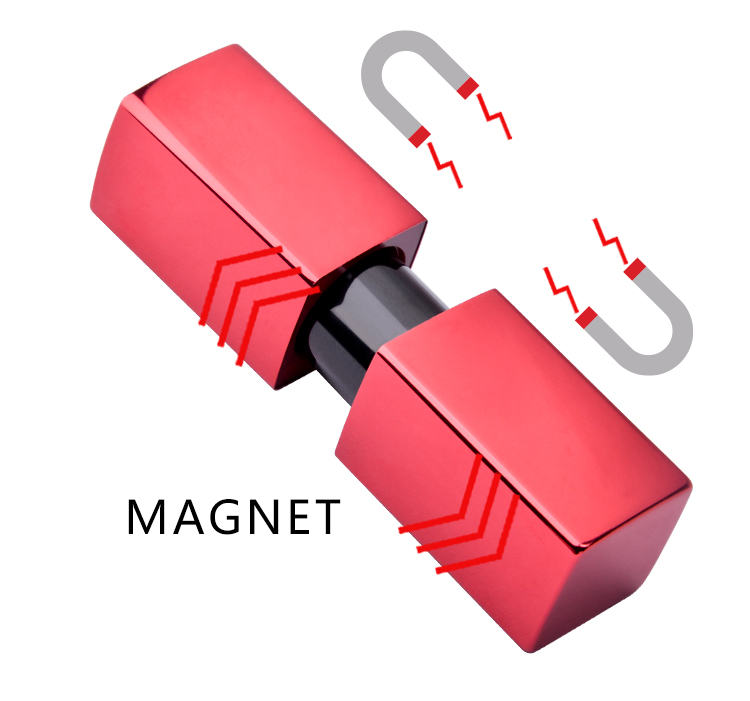 Aluminium Plastic Magnetic Lipstick Tube