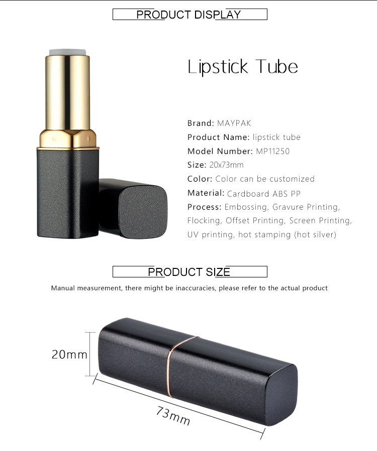 Aluminum shell empty twistable lipstick tube