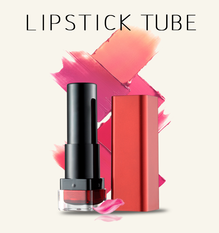 square empty lipstick tube container