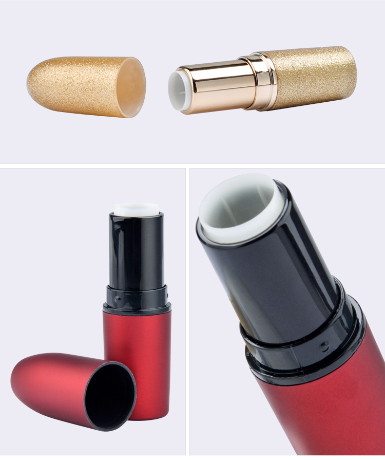 Empty makeup sample lipstick container